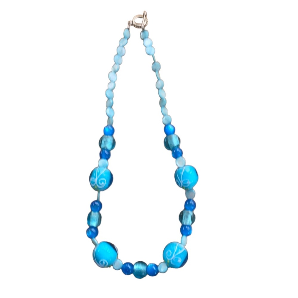 Handmade Necklace Glass and Acrylic Beads